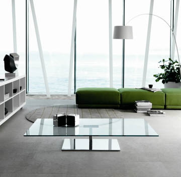 FARNIENTE - Low rectangular tempered glass coffee table by Tonelli Design - view 3